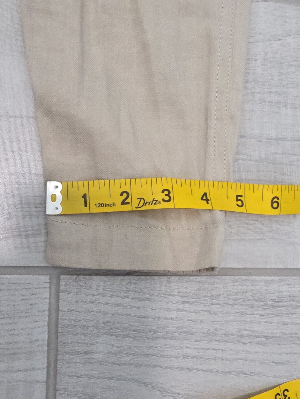 Vince Khaki Linen Blend Joggers Women's Size 0 Stretch Light Tan - Picture 10 of 12